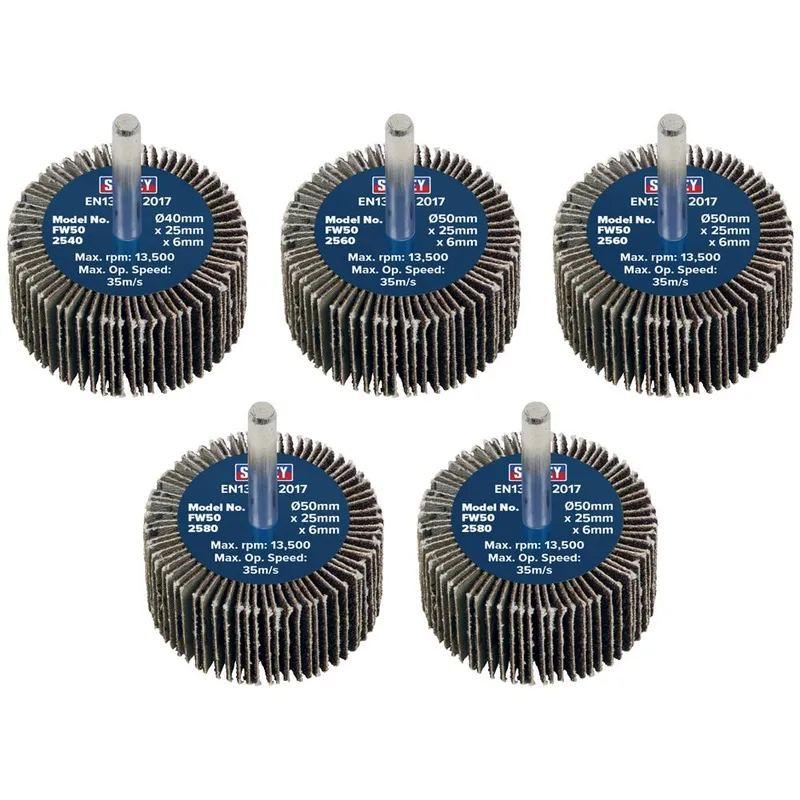Sealey Flap Wheels Pack Of 5