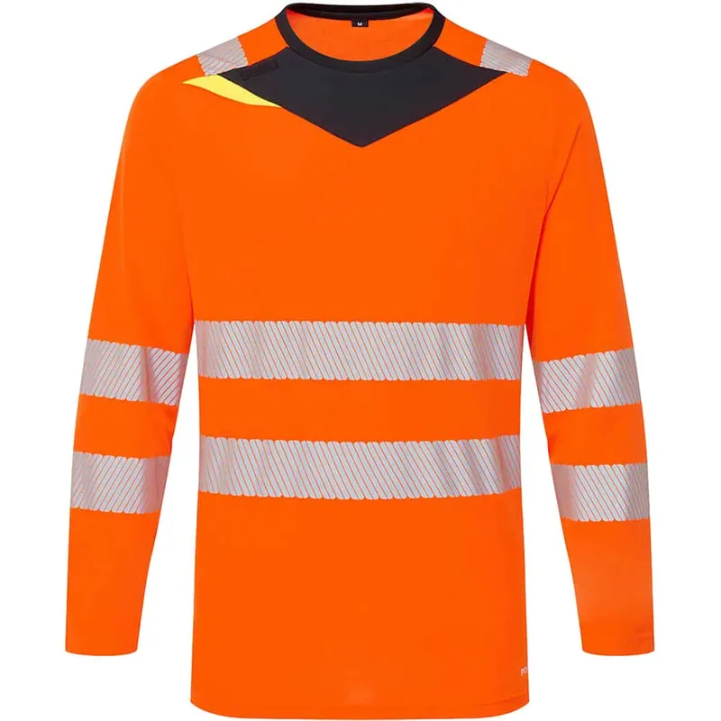 Portwest DX4 Hi Vis Long Sleeve T Shirt