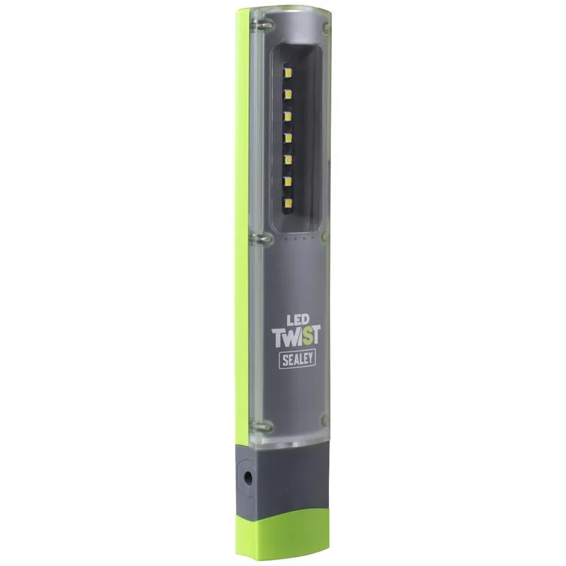 Sealey LED Twist Rechargeable Inspection Light 2W COB & 1W SMD