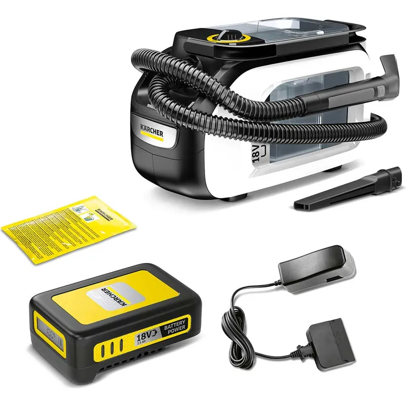 Karcher SE 3-18 18v Cordless Carpet & Upholstery Spot Cleaner White