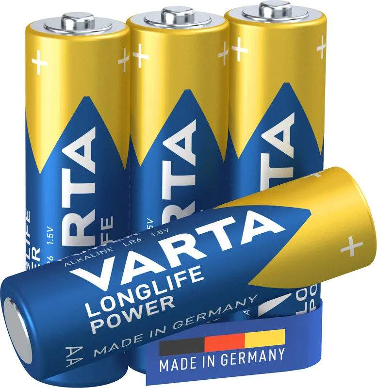 Varta Alkaline Battery AA 1.5 V High Energy 4-Blister