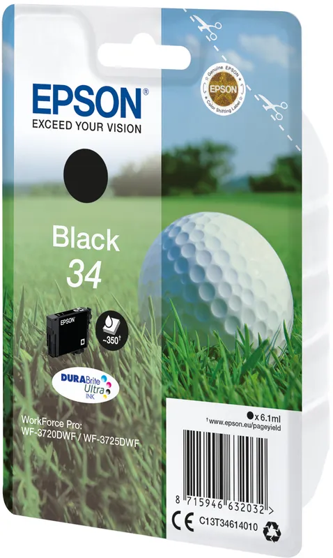 Original Epson 34 Black Ink Cartridge