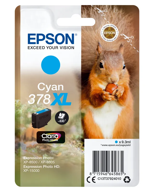 Original Epson 378XL High Capacity Black Ink Cartridge