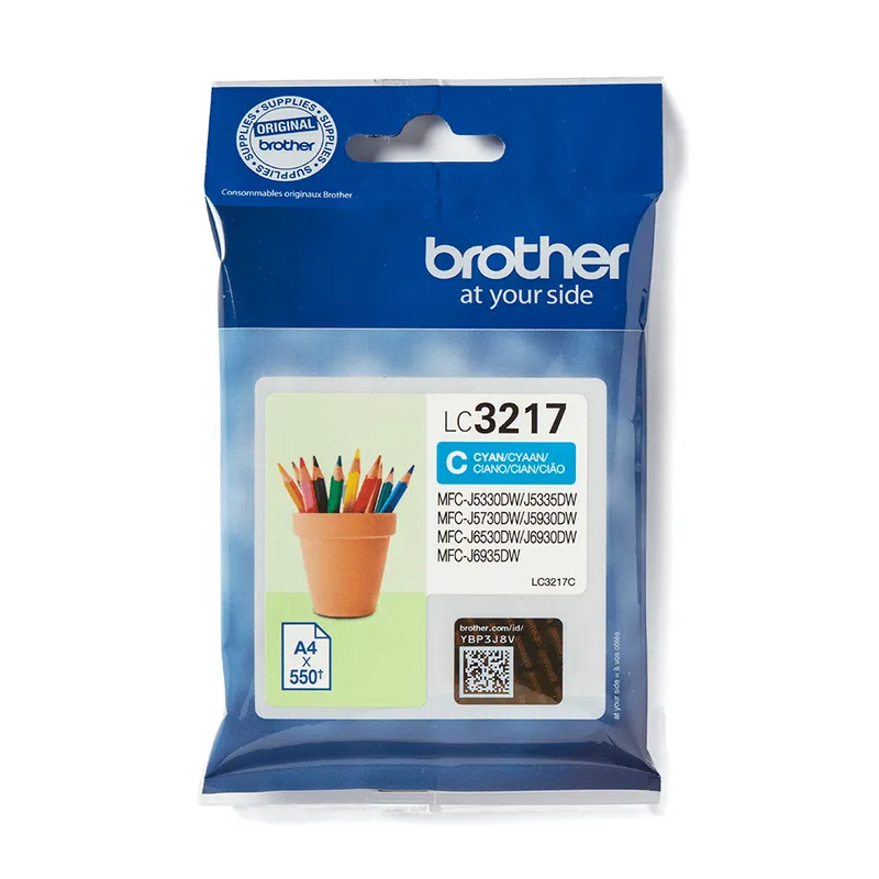 Original Brother LC3217C Cyan Ink Cartridge
