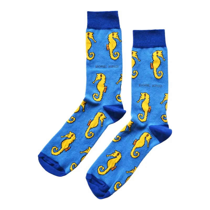 Save the Seahorses Bamboo Socks | UK Adult 7-11
