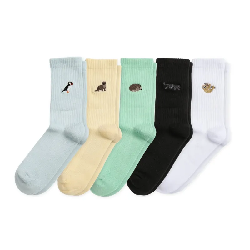Full Ribbed Bundle 5 Pack Bamboo Sock Set | UK Adult 7-11