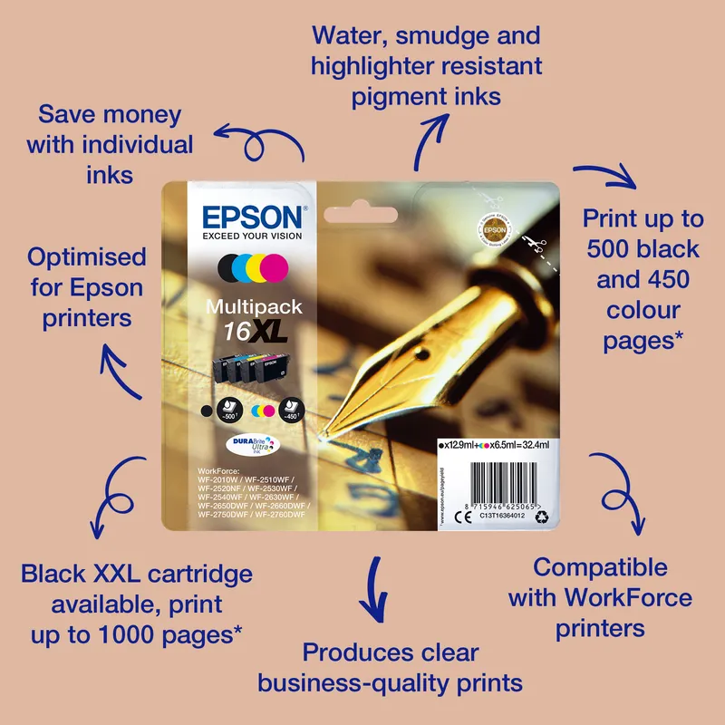 Epson Singlepack Yellow T0714 DURABrite Ultra Ink