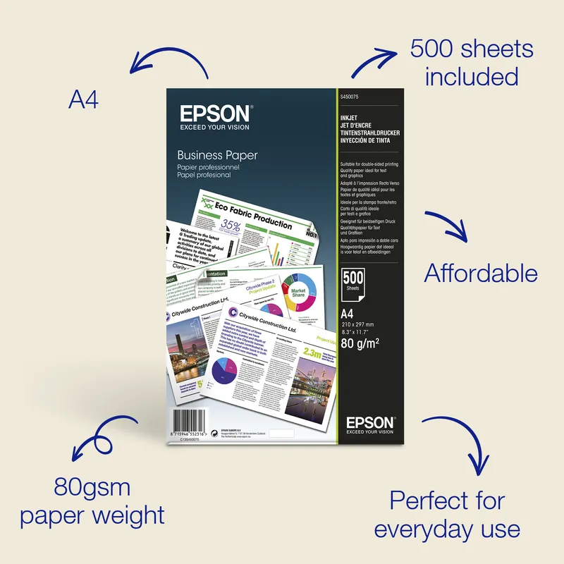 Epson Business Paper - A4 - 500 Sheets