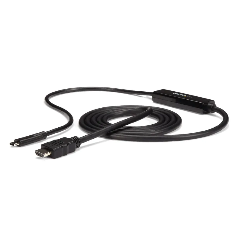StarTech.com 6ft (2m) USB C to HDMI Cable - 4K 30Hz USB Type-C to HDMI Video Display Converter - USB-C DP Alt Mode to HDMI Monitor Adapter Cord - Thunderbolt Compatible