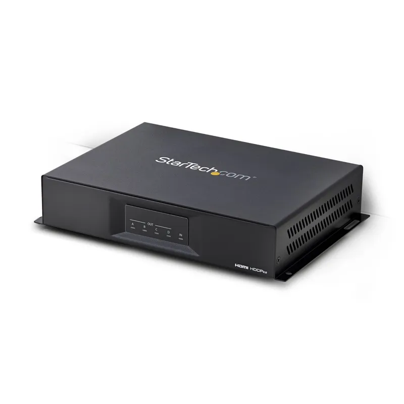 StarTech.com 2x2 HDMI Video Wall Controller - 4K 60Hz HDMI 2.0 Video Input to 4x 1080p Output - Video Wall Processor for Multi Screen Display - Video Wall Splitter - RS232/Ethernet Control