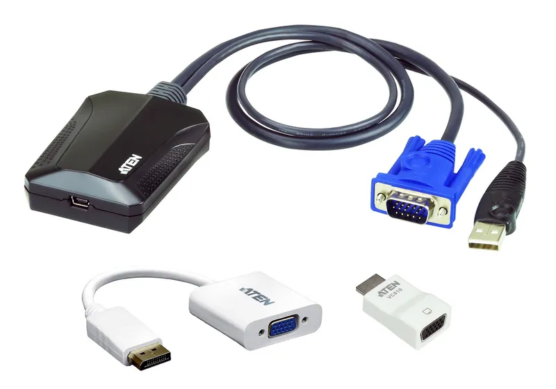 ATEN CV211CP-AT KVM switch Black