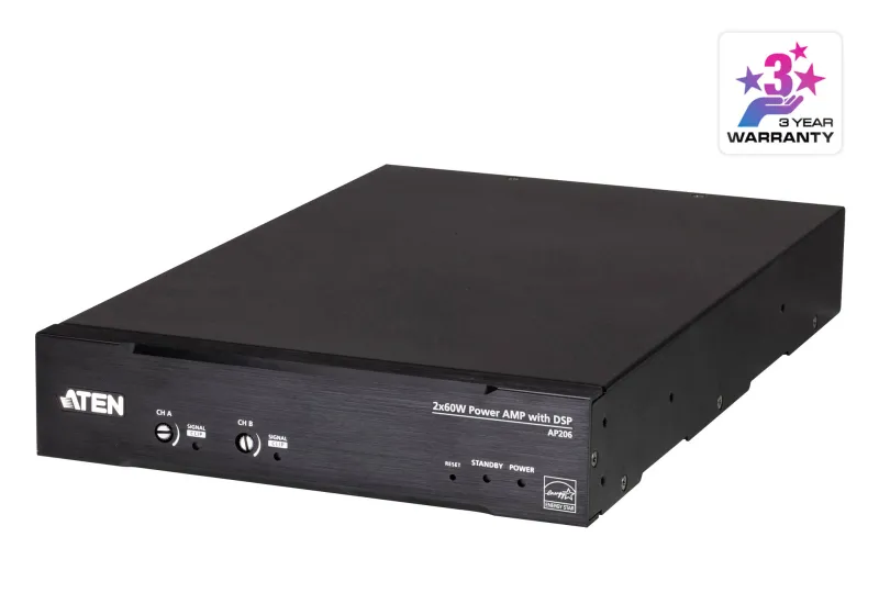 ATEN 2 x 60W Power Amplifier with DSP