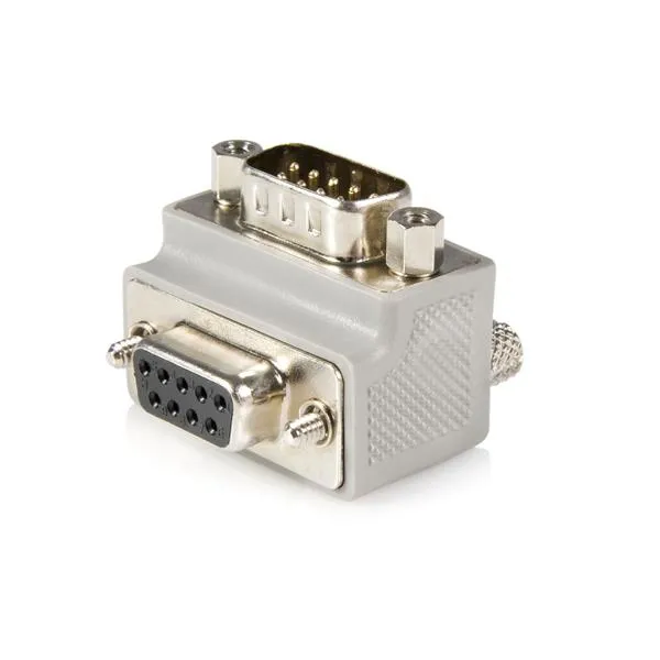 StarTech.com Right Angle DB9 to DB9 Serial Cable Adapter Type 1 - M/F