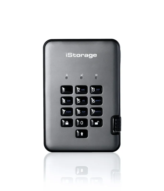 iStorage diskAshur PRO² SSD 4TB | Secure Portable Solid State Drive |FIPS 140-2 Level 2, NCSC CPA, NLNCSA BSPA & NATO Restricted | AES-XTS 256-bit Hardware Encryption | PIN protected | OS & Platform Independent |GDPR, TAA Compliant|Brute force hack defenc