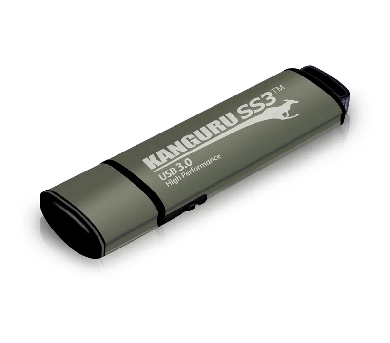 iStorage Kanguru SS3™ SuperSpeed USB3.0 16GB |Secure Flash Drive| Physical Write Protect Switch | Windows “Ready Boost” compatible | Simple Driverless Setup | Plug and Play