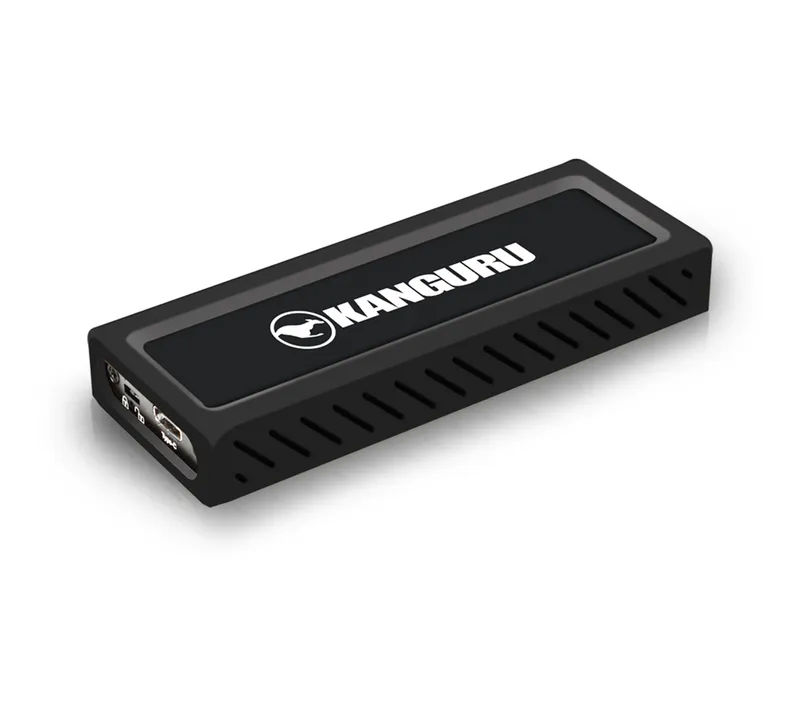 iStorage Kanguru UltraLock Superspeed+ USB-C M.2 NVMe External SSD 2 TB| Secure Portable Solid State Drive |Physical Write Protect Switch| Secure Firmware| TAA Compliant |
