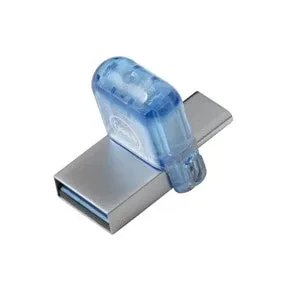DELL AB135418 USB flash drive 64 GB USB Type-A / USB Type-C 3.2 Gen 1 (3.1 Gen 1) Blue, Silver
