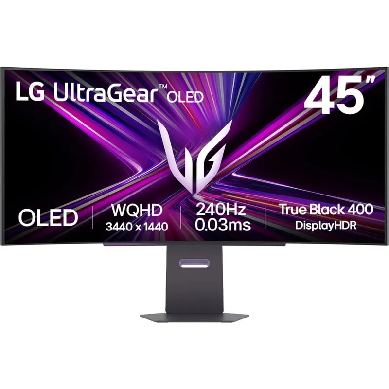 LG 45GX900A-B computer monitor 113 cm (44.5") 3440 x 1440 pixels Wide Quad HD OLED Black