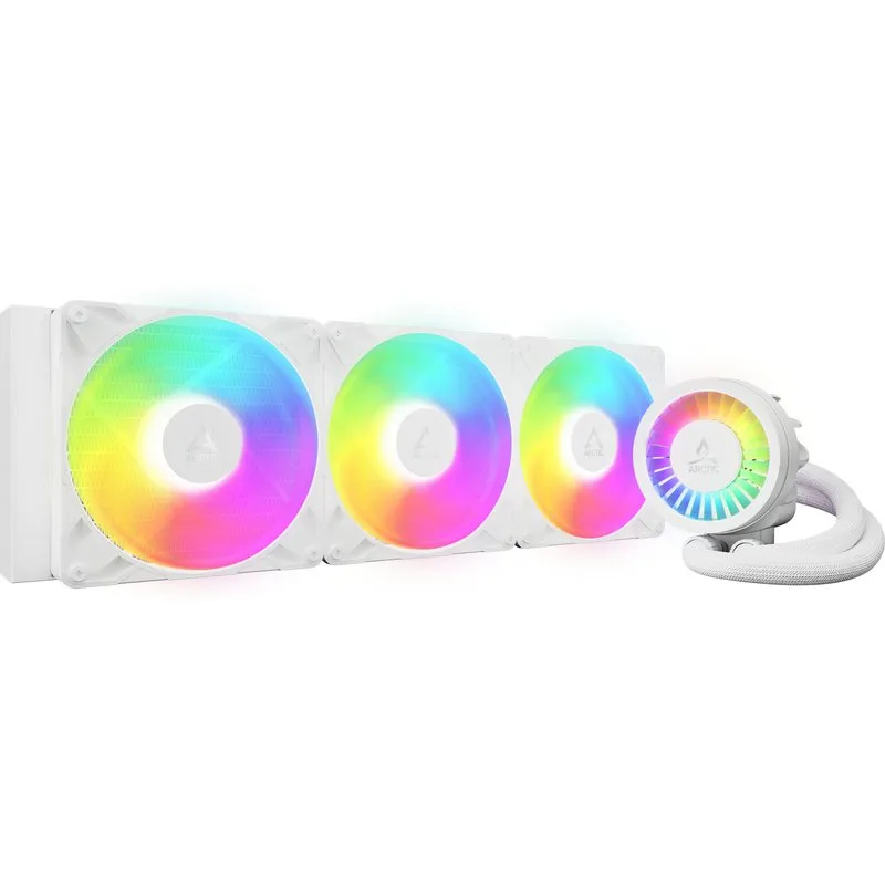 ARCTIC Liquid Freezer III Pro 420 A-RGB (White) - Multi Compatible All-in-One CPU Water Cooler with A-RGB