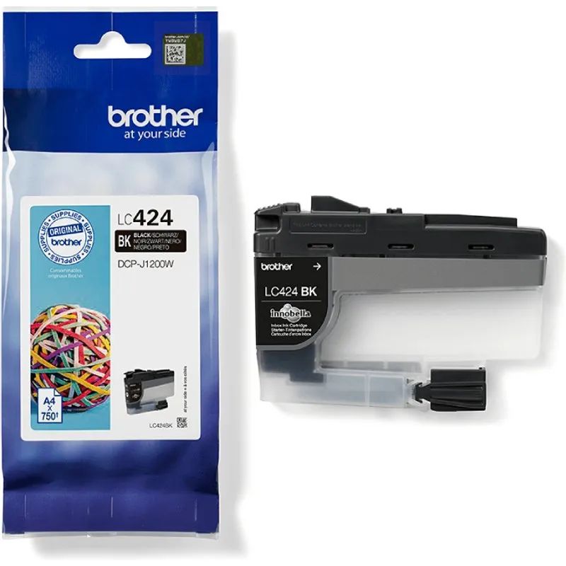 Brother LC424BK ink cartridge 1 pc(s) Original Black