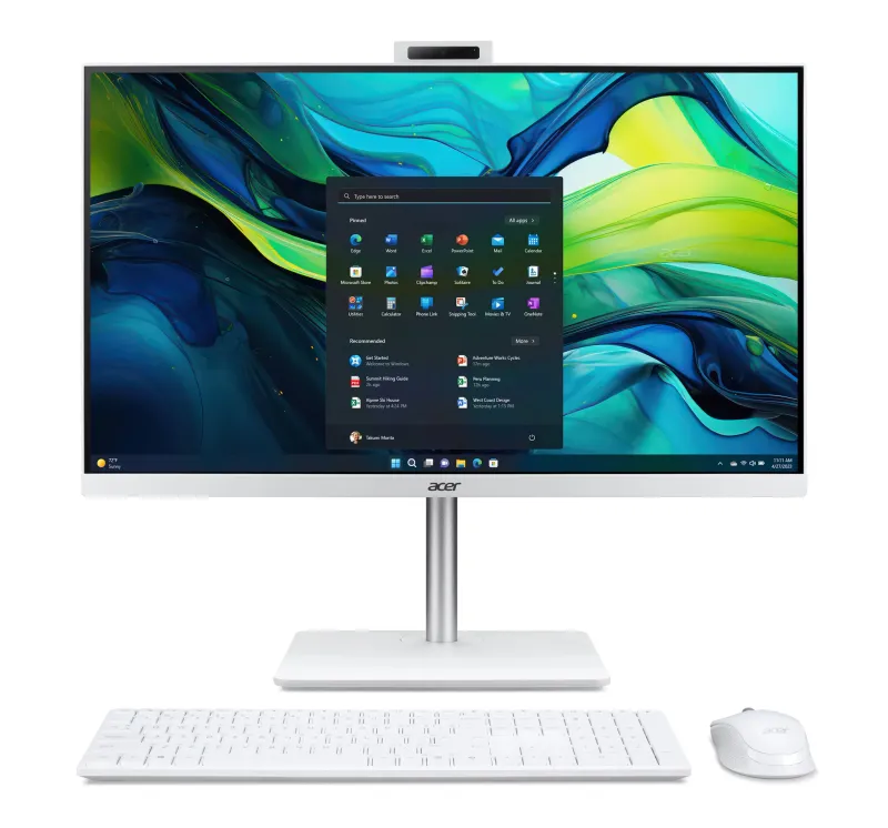 Acer Aspire C27-1E13U7UNH Intel® Core™ i7 i7-1355U 68.6 cm (27") 1920 x 1080 pixels All-in-One PC 16 GB DDR4-SDRAM 1 TB SSD Windows 11 Home White