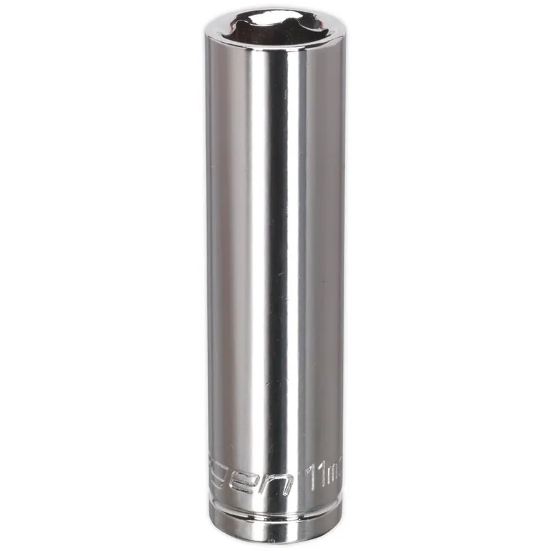 Siegen 3/8" Drive Deep Hexagon WallDrive Socket Metric