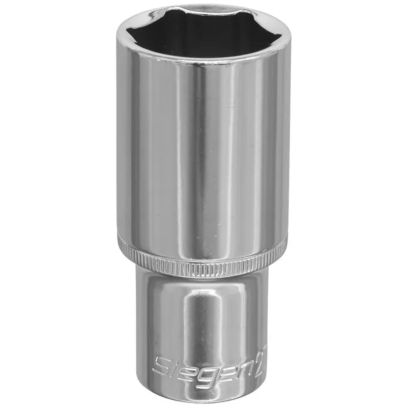 Siegen 1/2" Drive Deep Hexagon WallDrive Socket Metric
