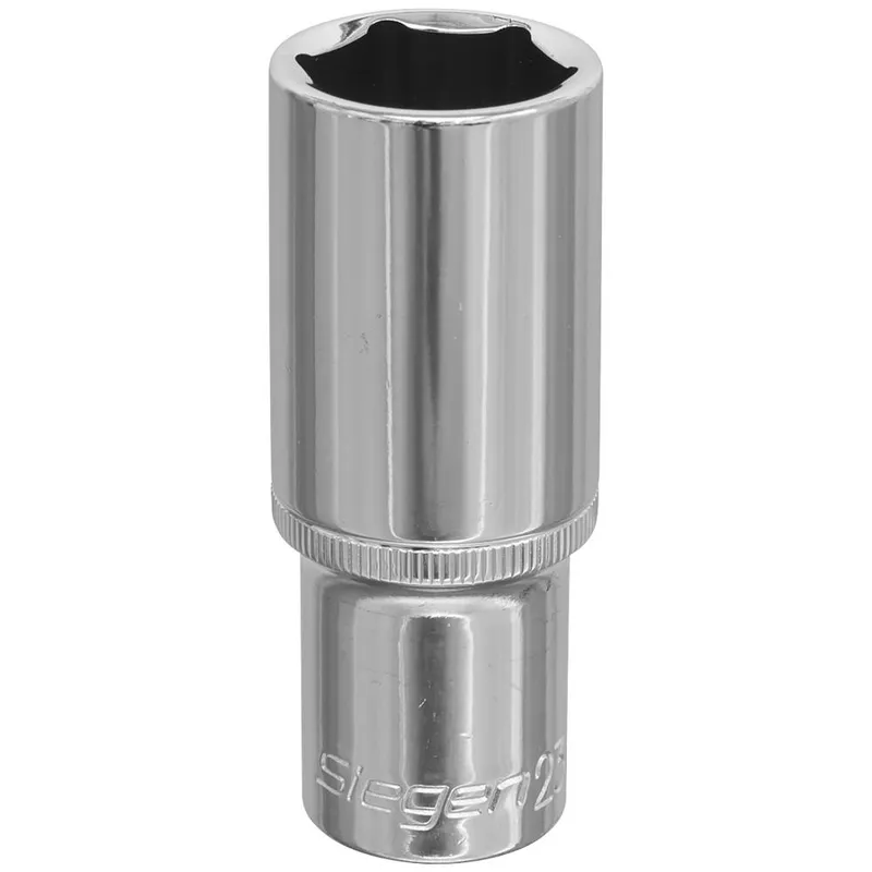 Siegen 1/2" Drive Deep Hexagon WallDrive Socket Metric