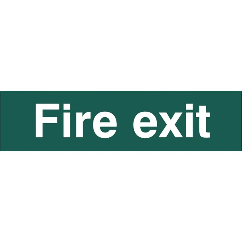 Scan Fire Exit Sign