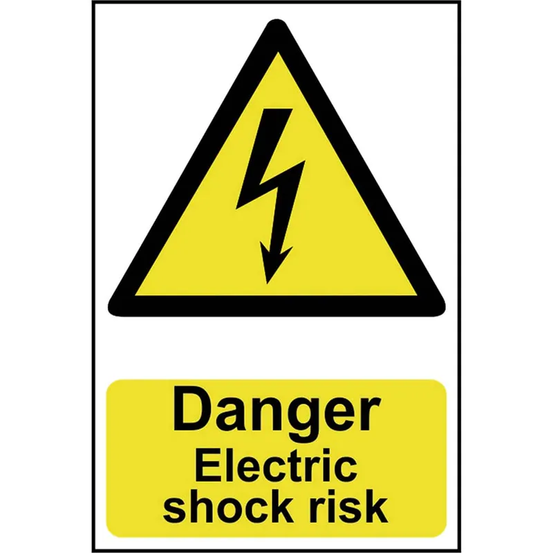 Scan Danger Electric Shock Risk Sign