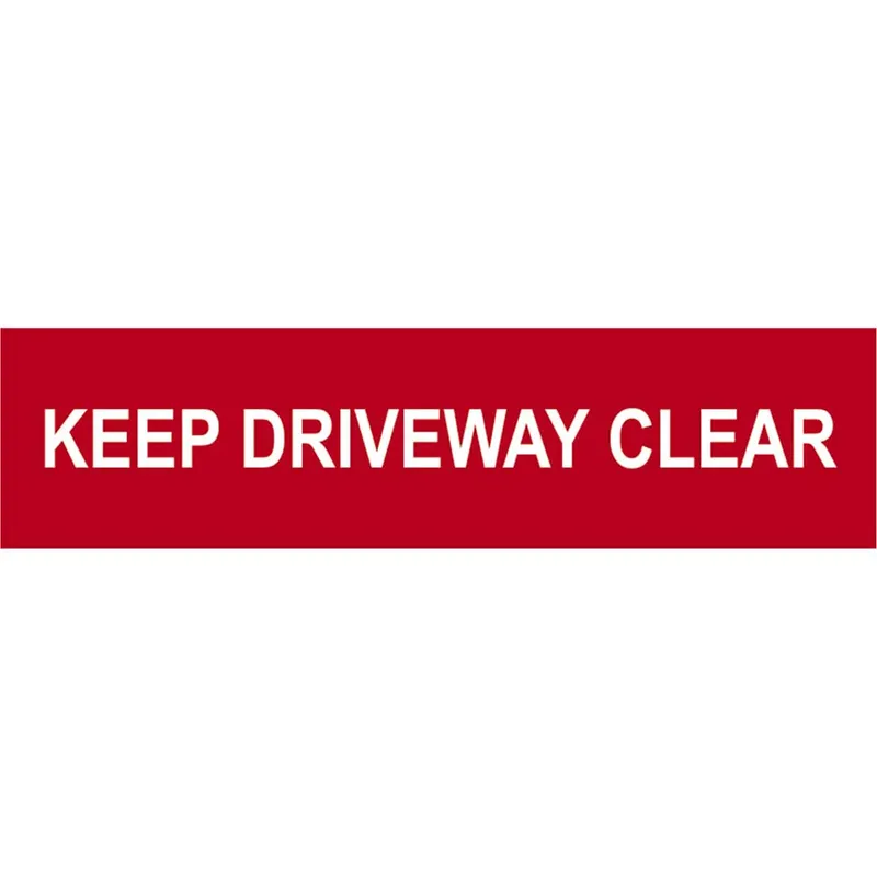 Scan Keep Driveway Clear Sign