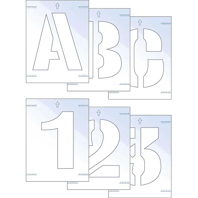 Scan Letter and Number Stencil Kit