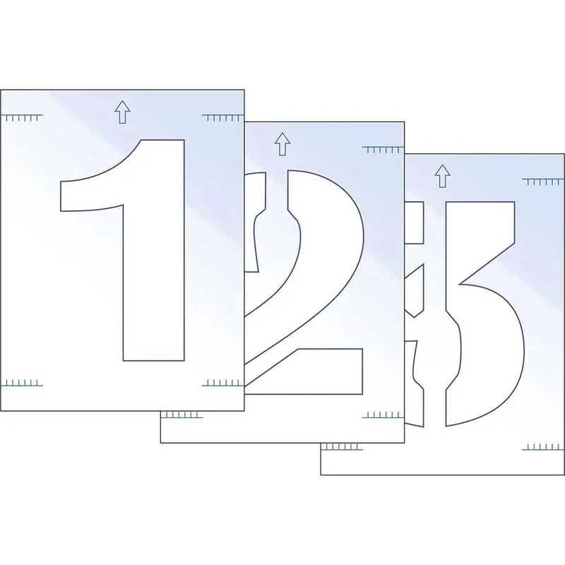 Scan Number Stencil Kit