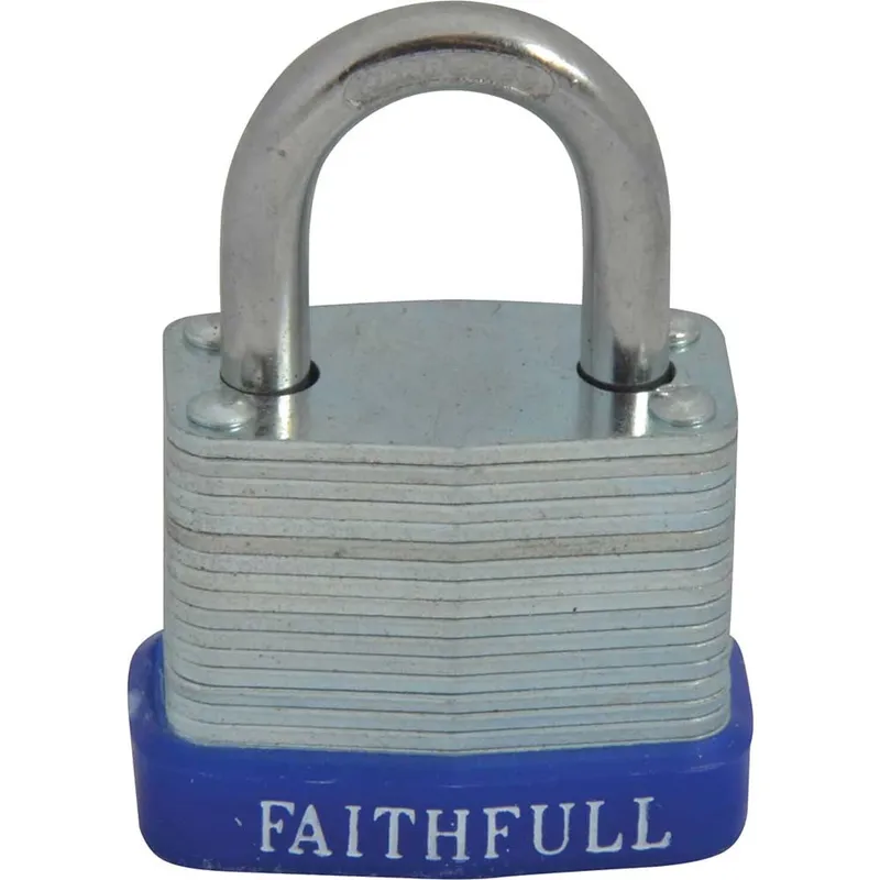 Faithfull Laminated Steel Padlock