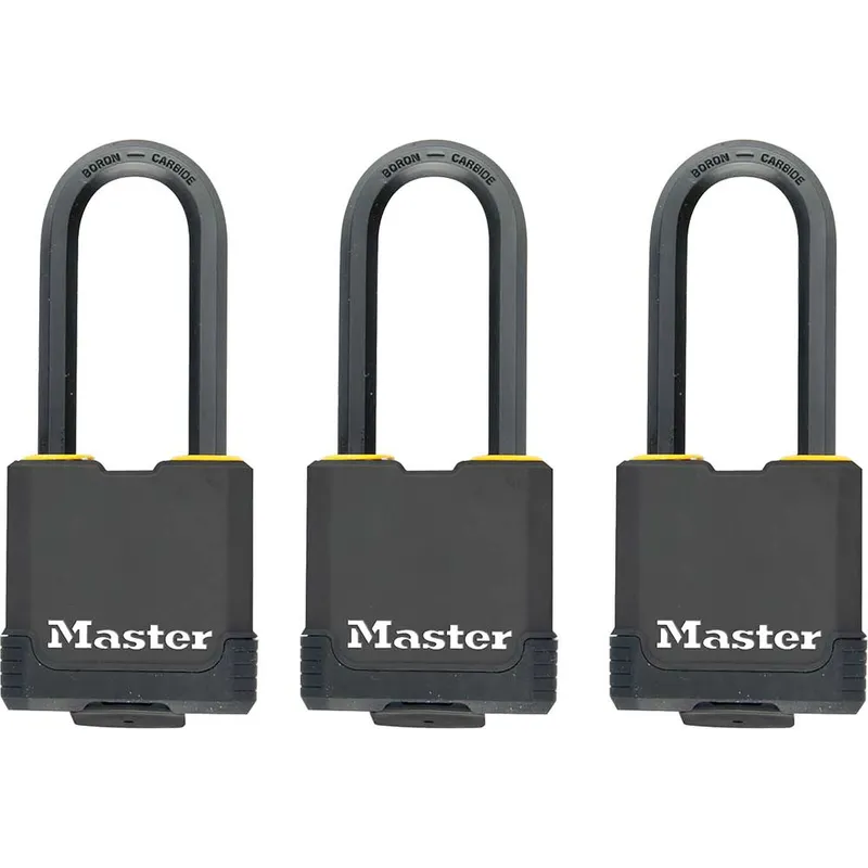 Masterlock Excell Weather Tough Padlock Pack of 3 Keyed Alike