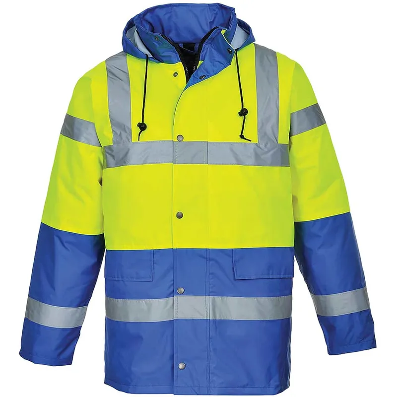 Oxford Weave 300D Class 3 Hi Vis Contrast Traffic Jacket