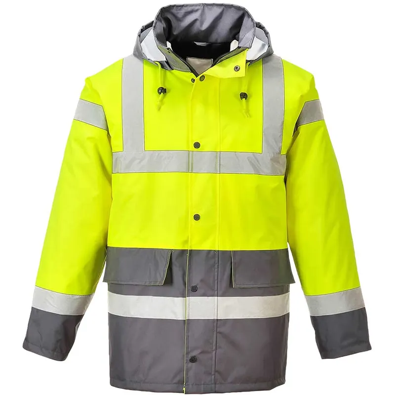 Oxford Weave 300D Class 3 Hi Vis Contrast Traffic Jacket
