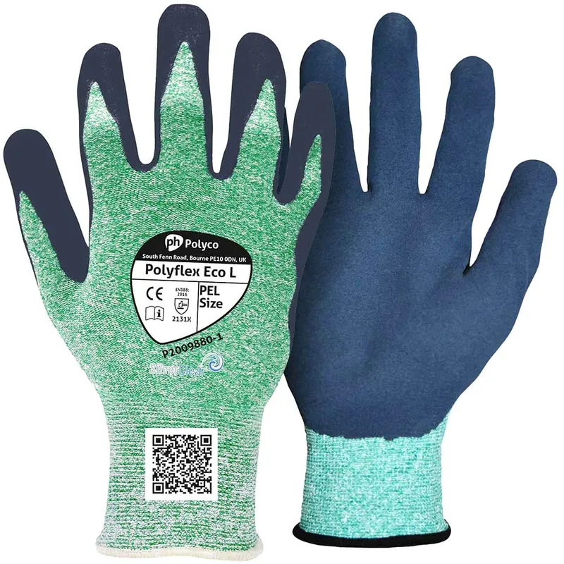 Polyco PEL Polyflex ECO L Latex Coated Gloves