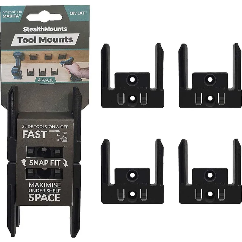 Stealth Mounts 4 Pack Tool Mounts for Makita 18V LXT Tools