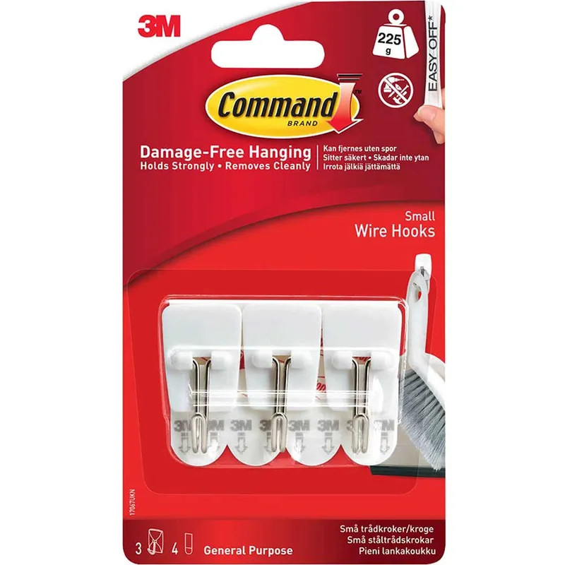 Command Adhesive Strip Wire Hooks