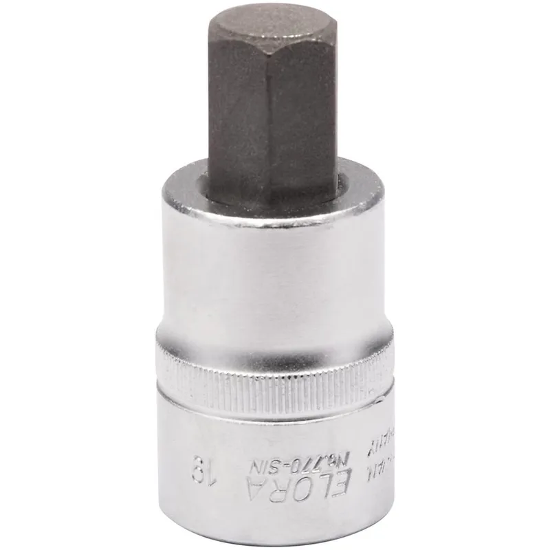 Elora 3/4" Drive Hexagon Socket Bit Metric