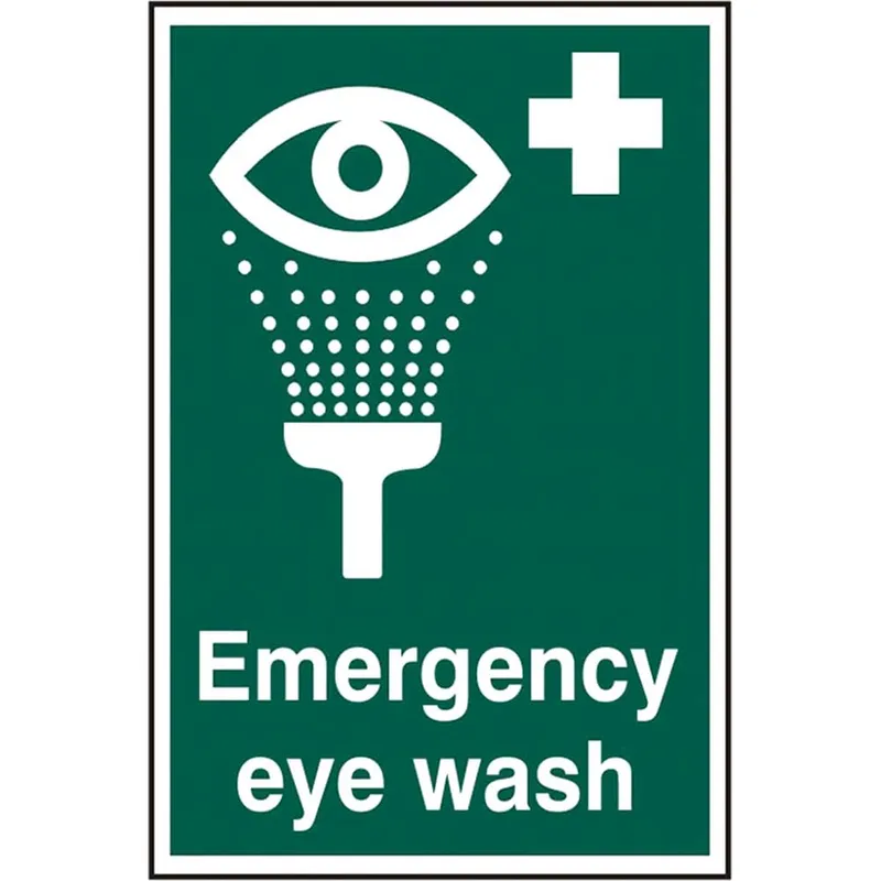 Scan Emergency Eye Wash PVC Sign