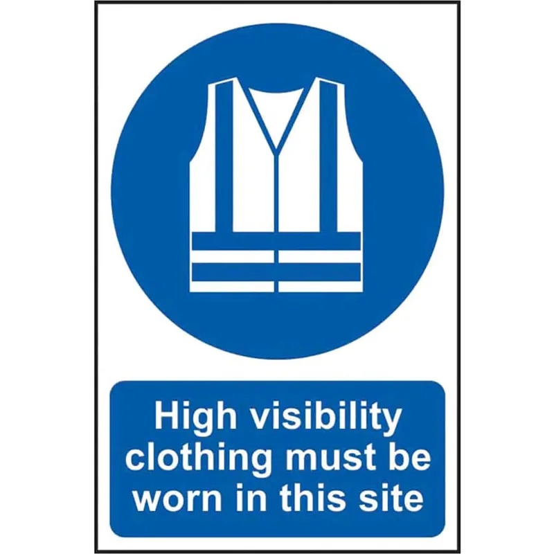 Scan High Visibility Jackets Must Be Worn In This Site PVC Sign