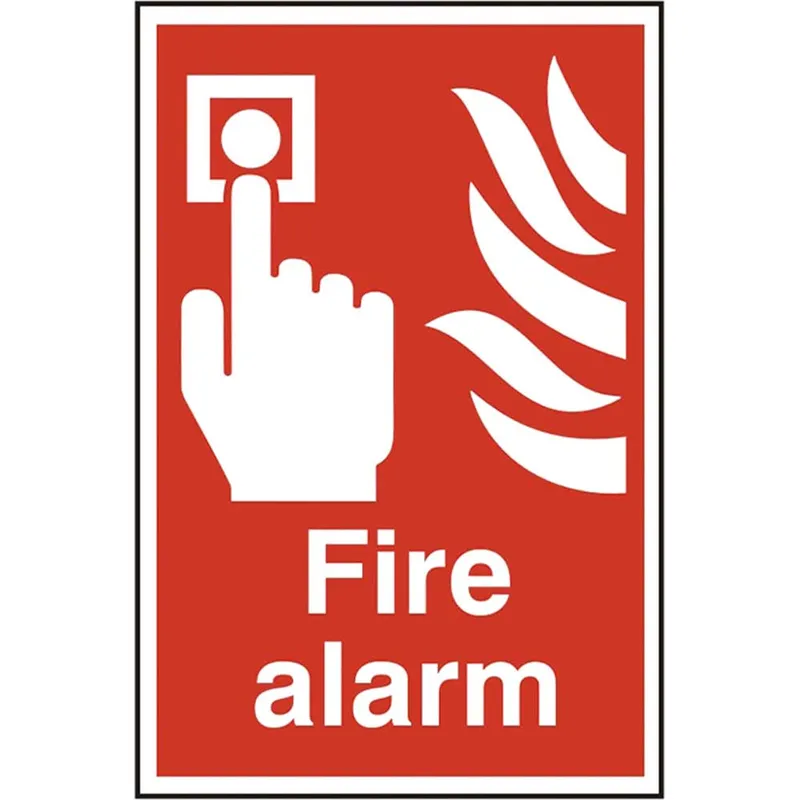 Scan Fire Alarm PVC Sign