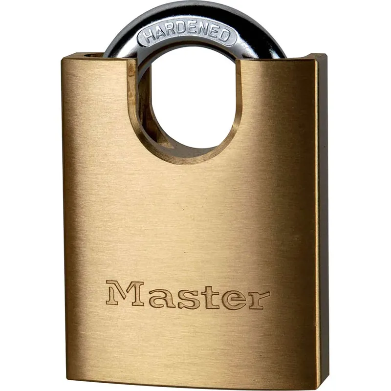 Masterlock Solid Brass Padlock and Closed Shackle