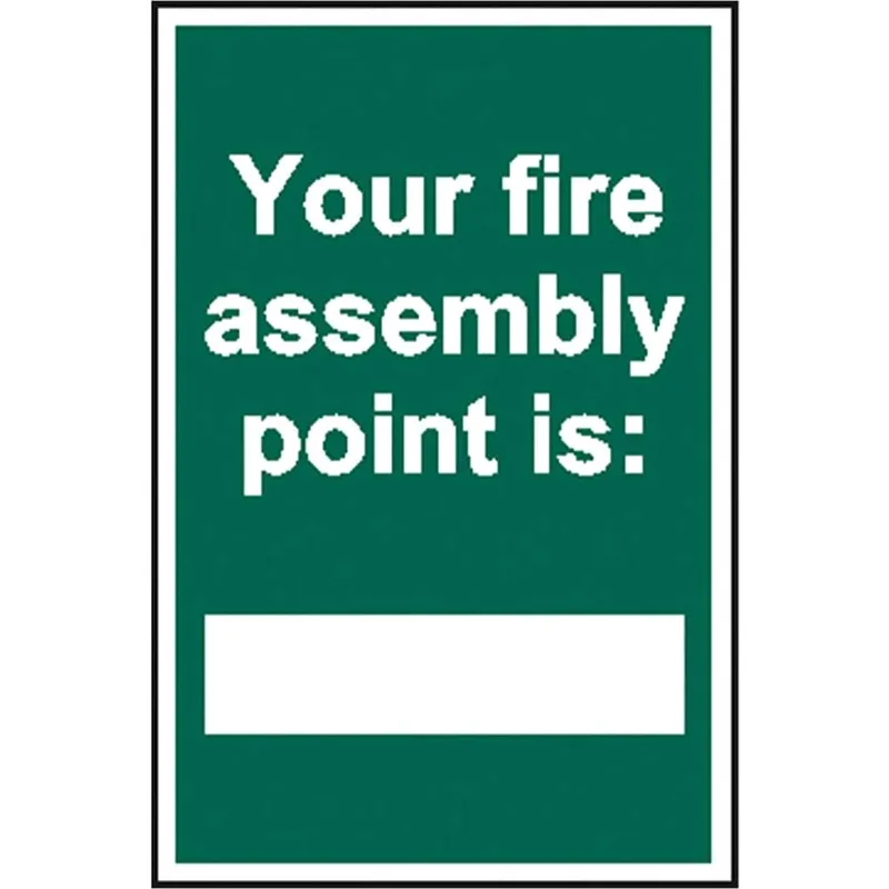 Scan Your Fire Assembly Point Is PVC Sign
