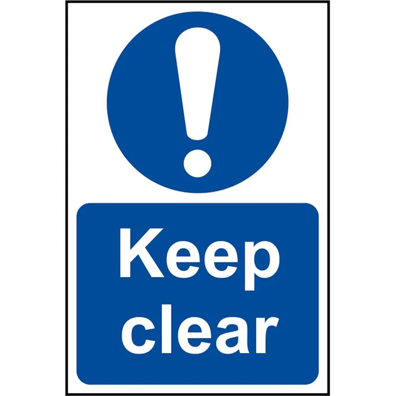 Scan Keep Clear Sign