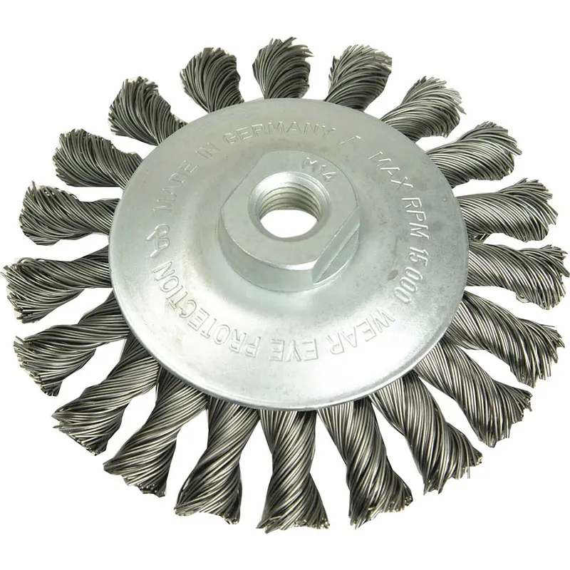 Lessmann 0.35 Steel Wire Conical Knot Brush