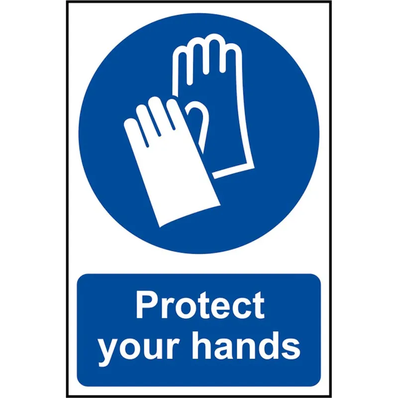 Scan Protect Your Hands Sign