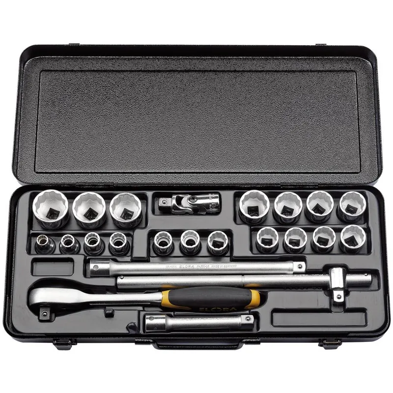 Elora 23 Piece 1/2" Drive Bi Hex Socket Set Imperial